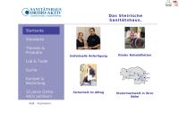 Website von Ortho-Aktiv Orthopädiehandels