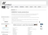 Website von Cinewolf Media Productions Inh. Wolfram Zöttl Mfa