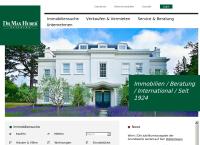 Website von Dr.max Huber Realbüro - Immobilientreuhänder Karl Otto Wahrheit