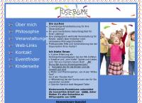 Website von Kinderevents - Pusteblume - Nachhaltige Kinderevent-Agentur