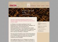 Website von ZACON Unternehmensberatung GmbH