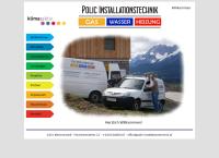 Website von Polic Installationstechnik