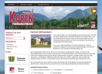 Website von Irmgard Koren KG - Gasthof Pension Koren