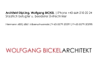 Architekt Di Wolfgang Bickel