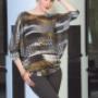 Chrisandres Moden - Frau schwarz-braunem Outfit Chrisandres Moden - Frau schwarz-braunem Outfit