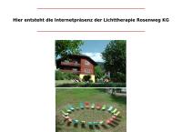 Website von Lichttherapie Rosenweg KG