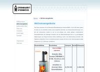 Website von Steinböck Ofenmarkt