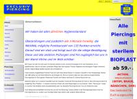 Website von Piercing Exklusiv - Franz Knapp Handels GmbH