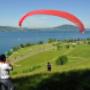 Flugschulung am Übungsgelände in Weyregg am Attersee