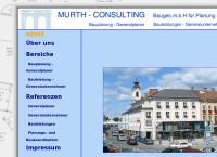Website von Murth Consulting - BaugesmbH für Planung und Errichtung