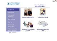 Website von Ortho-Aktiv Orthopädiehandels