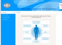 Website von Mucos Emulsionsgesellschaft Chemisch-pharmazeutische Betriebe GmbH