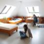 Gästehaus
Ideal für Großgruppen bis zu 115 Personen (Jugend- und Trainingslager, Sprachferien, Schulland- oder Sportwochen). Studius jeweils mit Bad, WC, sowie einem Lernbereich. Gästehaus
Ideal für Großgruppen bis zu 115 Personen (Jugend- und Trainingslager, Sprachferien, Schulland- oder Sportwochen). Studius jeweils mit Bad, WC, sowie einem Lernbereich.