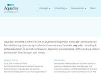 Website von Aquadas consulting & software, Wien