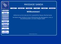 Website von Massage Sanda, Wien
