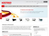 Website von Microtronica Handelsges f Components Geräte u Systeme mbH, Wien