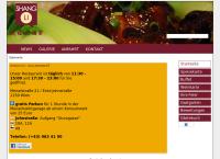 Website von China-Restaurant Shang Li, Wien