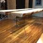 Tisch Kombination Zirbe & Glas Tisch Kombination Zirbe & Glas
