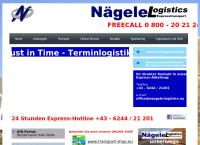 Website von Nägele Logistics Expresstransport