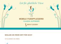 Website von Mobile Fusspflegerei Claudia Auffinger