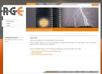 Website von RGE GmbH