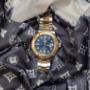 Sportliche Rolex Yacht-Master Bicolor Uhr mit blauem Zifferblatt, Datumsanzeige, automatischem Uhrwerk und goldener Lünette – luxuriöse Herrenuhr mit markantem Oyster-Armband für exklusive Ansprüche.