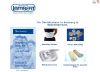 Website von Sanitätshaus Lambert