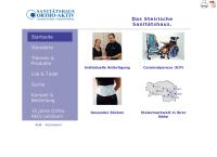 Website von Ortho-Aktiv Orthopädiehandels