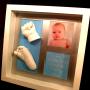 Babyfuß und Handabfromungen