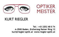 Optikermeister Kurt Riegler