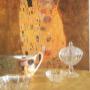 Gustav Klimt -Der Kuss und Glas Gustav Klimt -Der Kuss und Glas