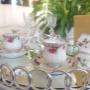 Marie -Rose - Espressotassen mit Goldrand -Handmade Marie -Rose - Espressotassen mit Goldrand -Handmade