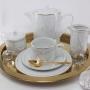 Kaffeeservice mit Goldrand veredelt Kaffeeservice mit Goldrand veredelt