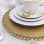 Platzteller in Gold & Kaffeeservice Weiß /Gold Platzteller in Gold & Kaffeeservice Weiß /Gold