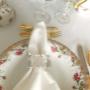 Tafelservice mit Rosenmotiv & Goldrand Tafelservice mit Rosenmotiv & Goldrand
