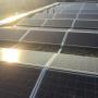 Ost/West PV-Anlage auf Betriebsgebäude - Flachdach 48 kWp PV-Anlage aufgeständert ost/west mit 10° Ost/West PV-Anlage auf Betriebsgebäude - Flachdach 48 kWp PV-Anlage aufgeständert ost/west mit 10°