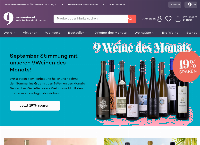 Website von Neun Weine GmbH