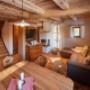Großer Wohn-Essbereich im Chalet Almidylle Piredt Großer Wohn-Essbereich im Chalet Almidylle Piredt
