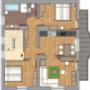Grundriss Familien-Appartement Steiner in Leogang im Salzburgerland