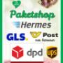 Paketshop Hermes DPD GLS Post retouren UPS
