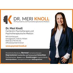 Dr. Meri Knoll Psychiater und Psychotherapeutische Medizin