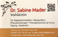 Dr. Sabine Mader - Wahlärztin