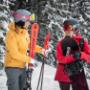 Skifahren in Saalbach Hinterglemm bei Österreich.