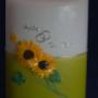 Hochzeitskerze Sonnenblumen