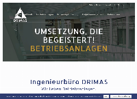 Website von DRIMAS Ingenieurbüro für Maschinenbau & Wirtschaftsingenieurwesen