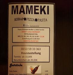Pizza und Kepap Mameki