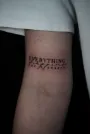 Fineline Lettering Tattoo Innsbruck