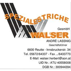 Walser Spezialestriche