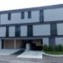 Feldkirch Dorfstrasse - Nordfassade, Abfahrt TG und Zugang Feldkirch Dorfstrasse - Nordfassade, Abfahrt TG und Zugang