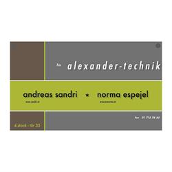 Alexandertechnik - Andreas Sandri, Lehrer der F.M. Alexandertechnik